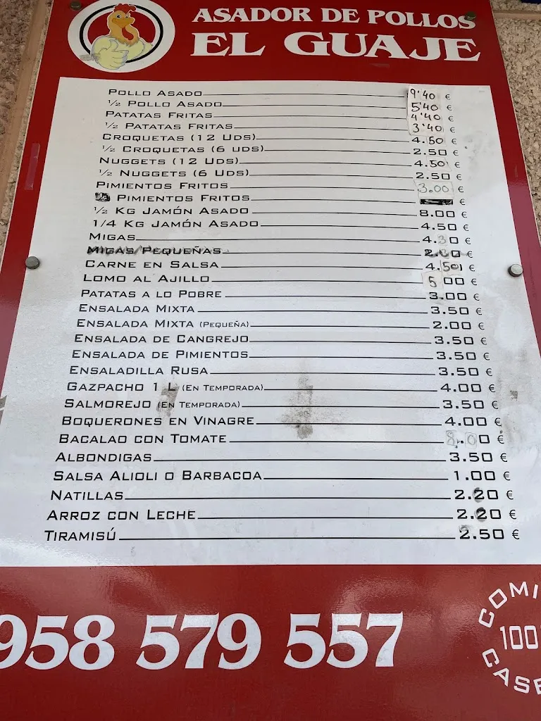 Menu_Asador de Pollos El Guaje_Churriana de la Vega_image_4