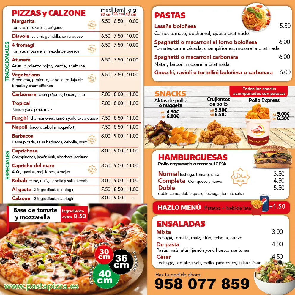 Menu_Pizzeria Pastapizza_Churriana de la Vega_image_4