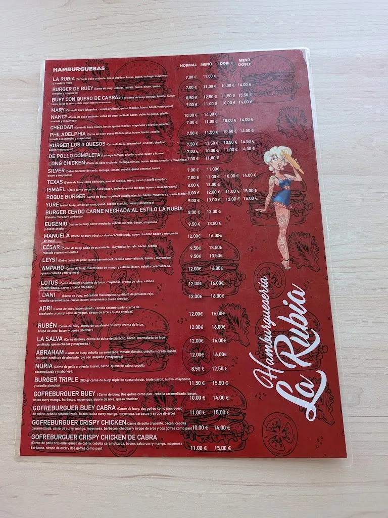 Menu_Hamburguesería LA RUBIA_Churriana de la Vega_image_2
