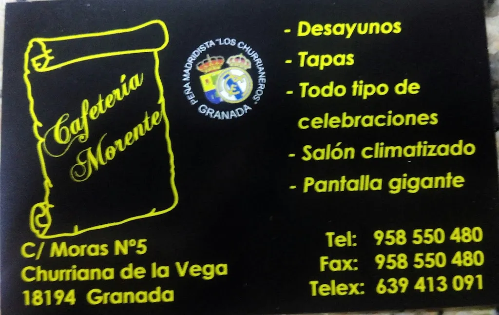 Menu_Cafetería Bar Morente_Churriana de la Vega_image_1