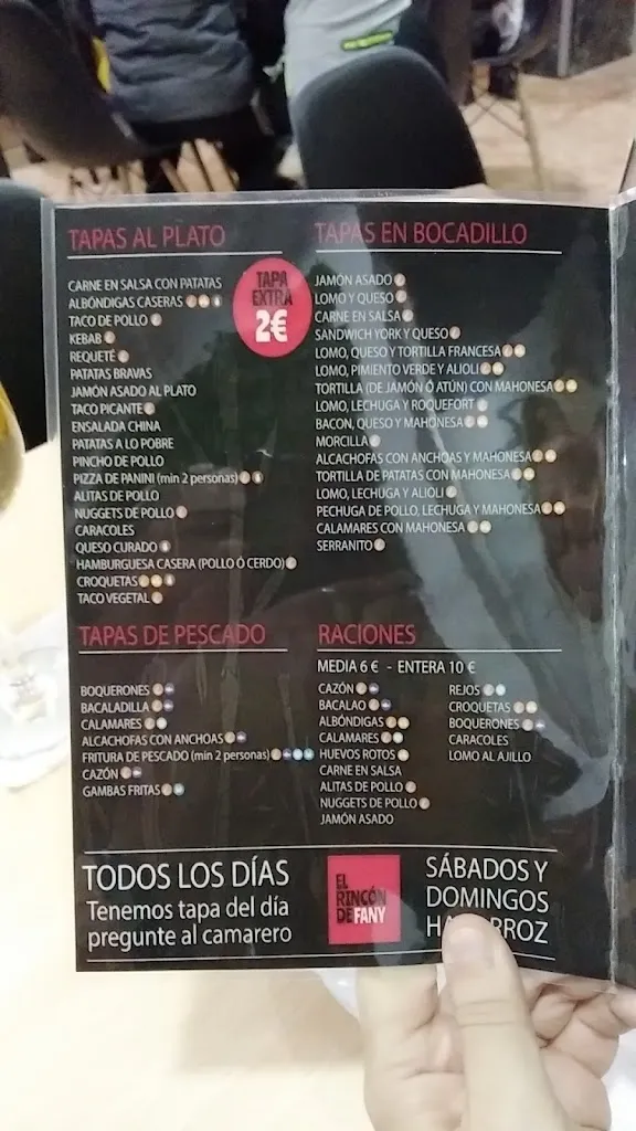 Menu_Bar El Rincón de Fany_Churriana de la Vega_image_3