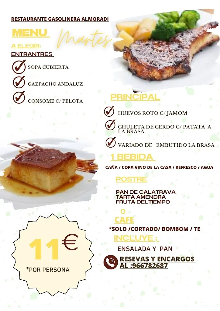 Menu_Restaurante GASOLINERA ALMORADÍ._Almoradí_image_2