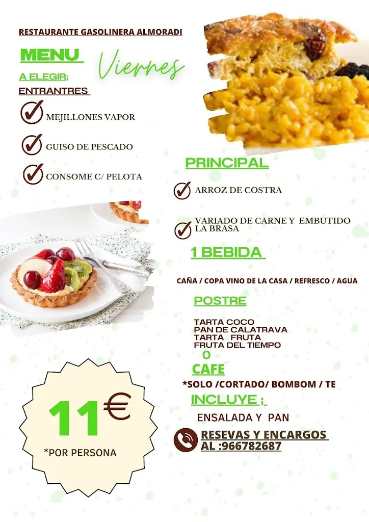 Menu_Restaurante GASOLINERA ALMORADÍ._Almoradí_image_3