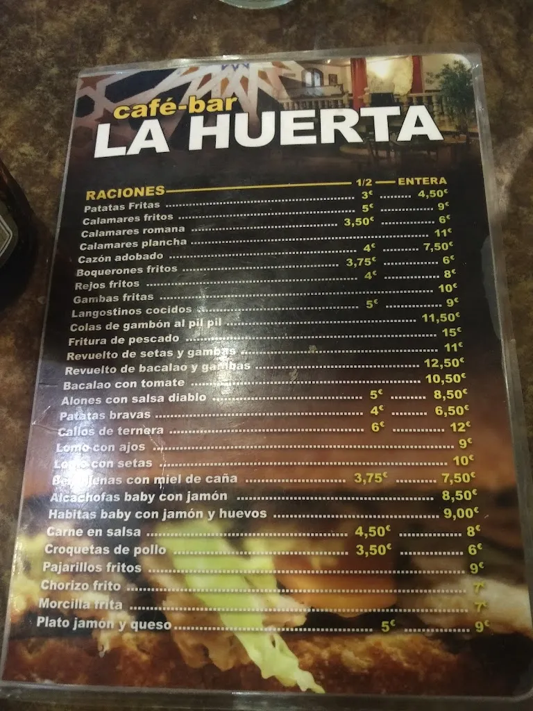 Menu_Café-bar La Huerta_Cúllar Vega_immagine_4