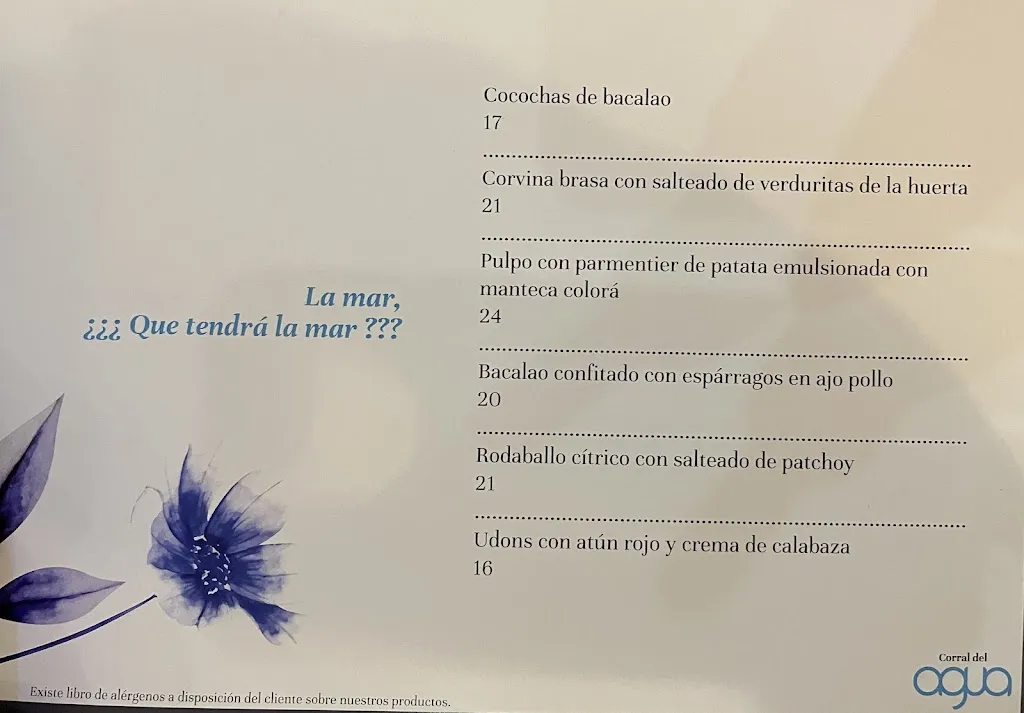 Menu_Restaurante Corral del agua (Granada)_Cúllar Vega_image_3