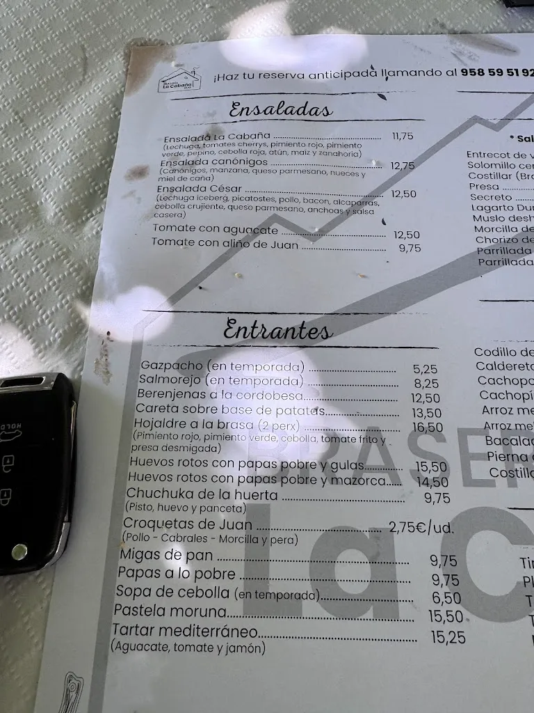 Menu_Brasería La Cabaña de Dílar_Dílar_immagine_3