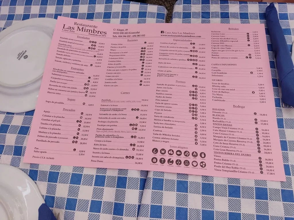 Menu_Restaurante las Mimbres Casa Ana_Dílar_image_4