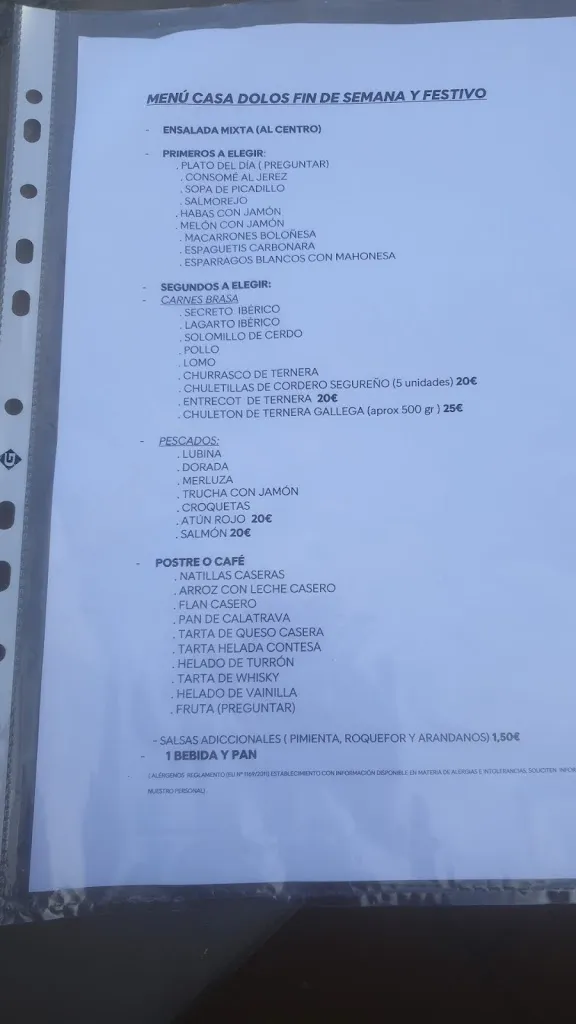 Menu_Casa dolos venta alegre_Cúllar_image_1