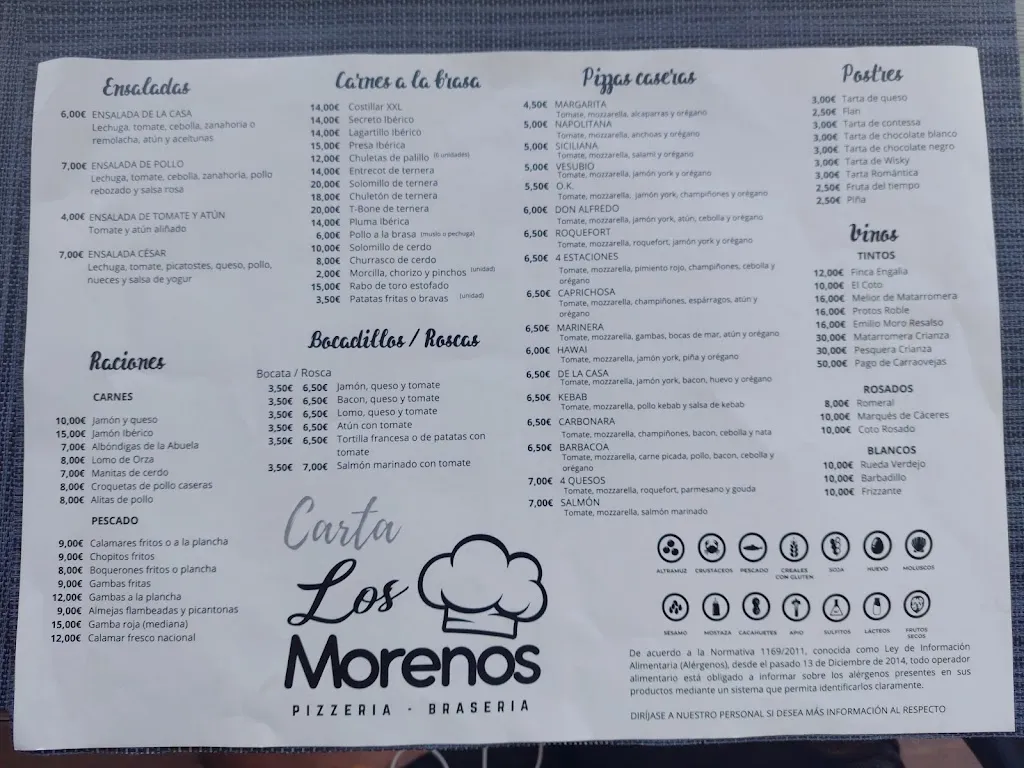 Menu_bar los morenos_Cúllar_image_4