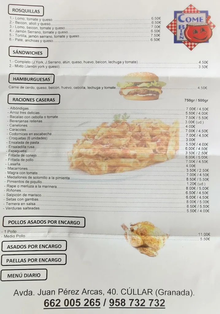 Menu_Come Bien_Cúllar_image_1