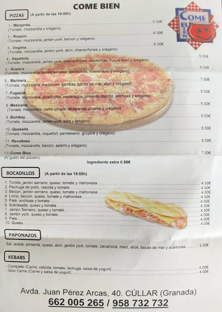 Menu_Come Bien_Cúllar_image_2