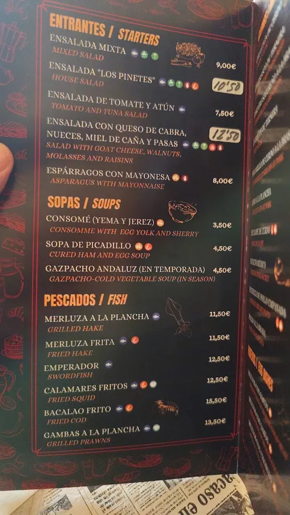 Menü_Los Pinetes_Cúllar_Bild_2