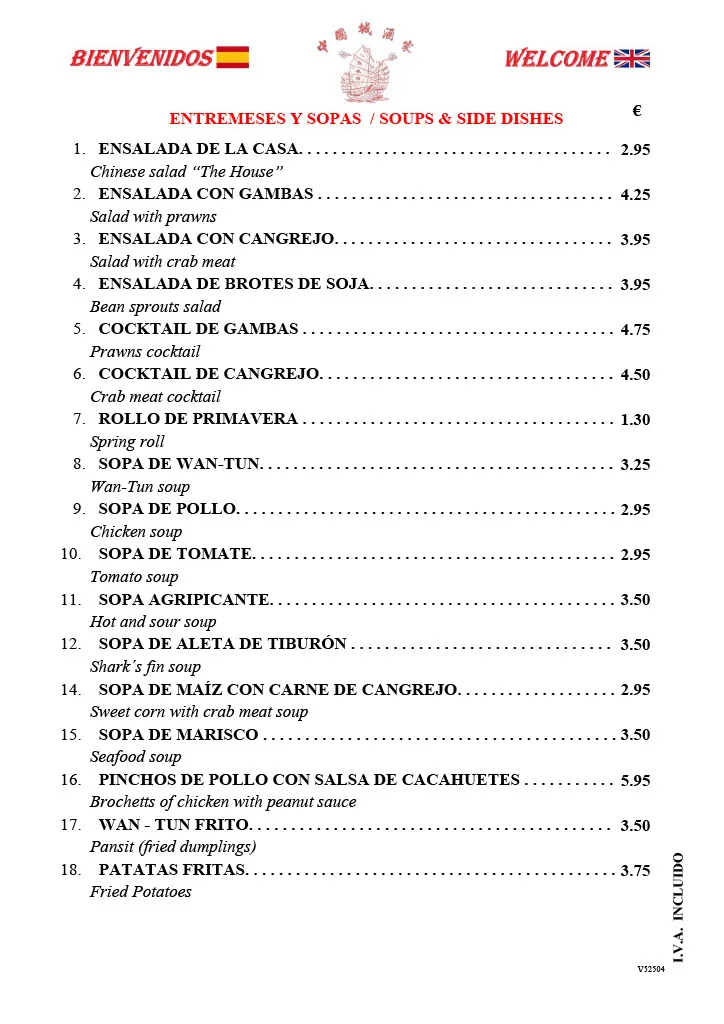Menu_Restaurante Chino China Town_Almoradí_immagine_1