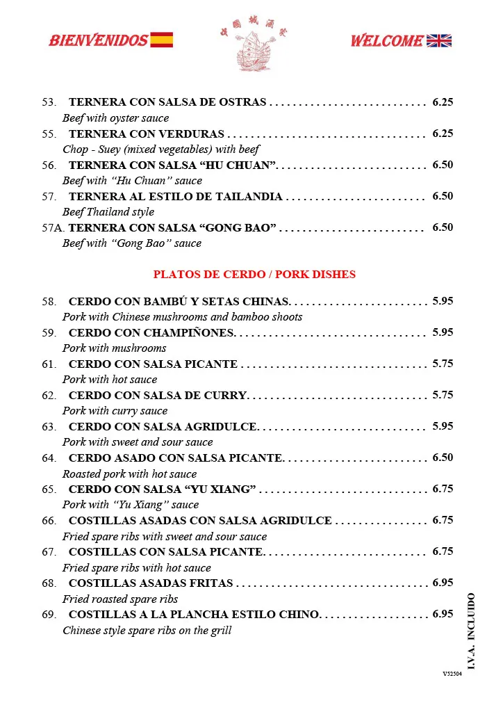 Menu_Restaurante Chino China Town_Almoradí_immagine_4