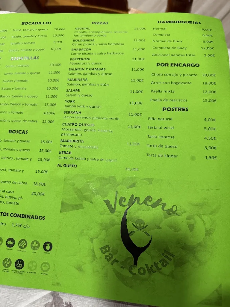 Menu_Bar El Veneno_Freila_image_2