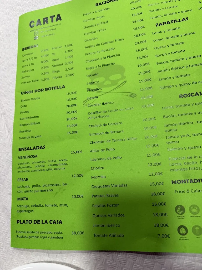 Menu_Bar El Veneno_Freila_image_3