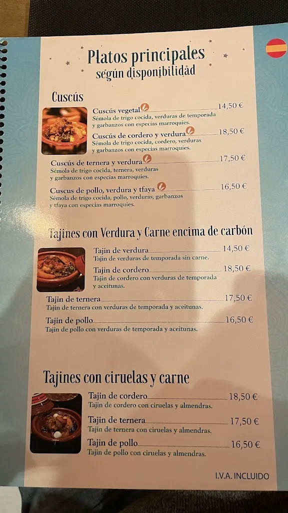Menu_Restaurante Palacio Andaluz Almona_Granada_image_2