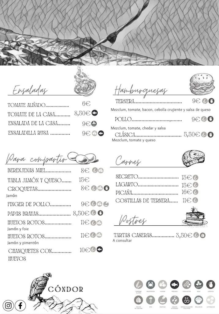 Menu_Cóndor Café-Bar_Gójar_image_1