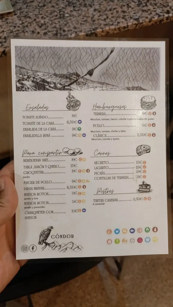 Menu_Cóndor Café-Bar_Gójar_image_3