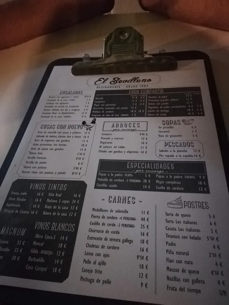 Menu_Restaurante el Sevillano Veleta Gójar_Gójar_image_1