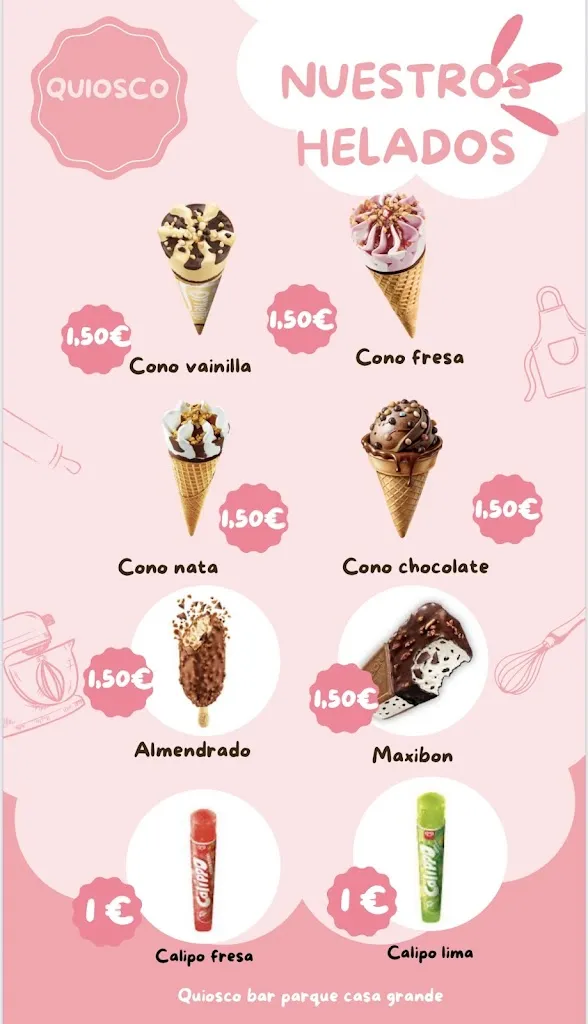 Menu_Quiosco Bar Parque Casa Grande_Gójar_image_2