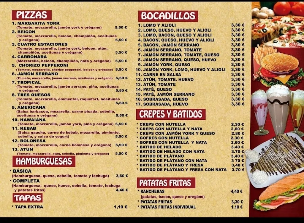 Menu_Cafetería LA BAMBA Gójar_Gójar_image_1
