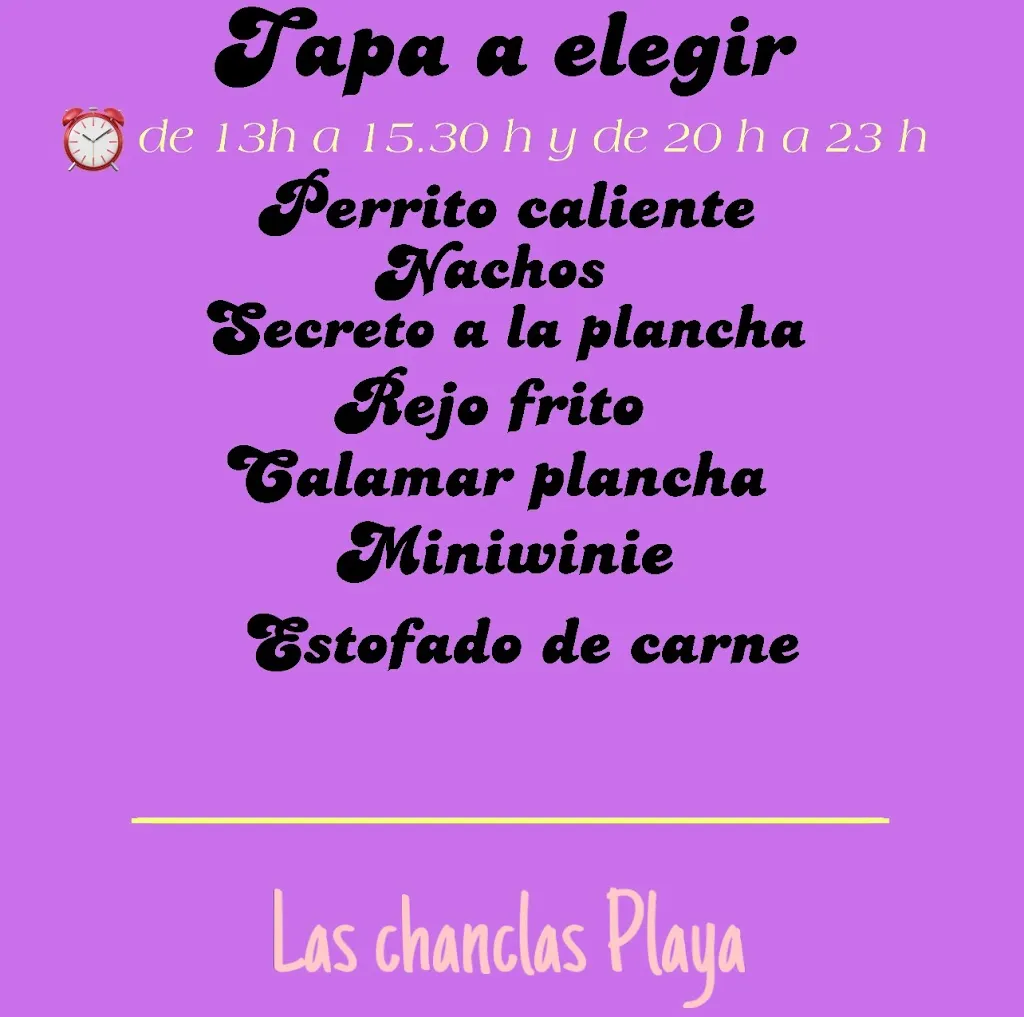 Menu_Las chanclas Playa-Castell_Gualchos_image_2