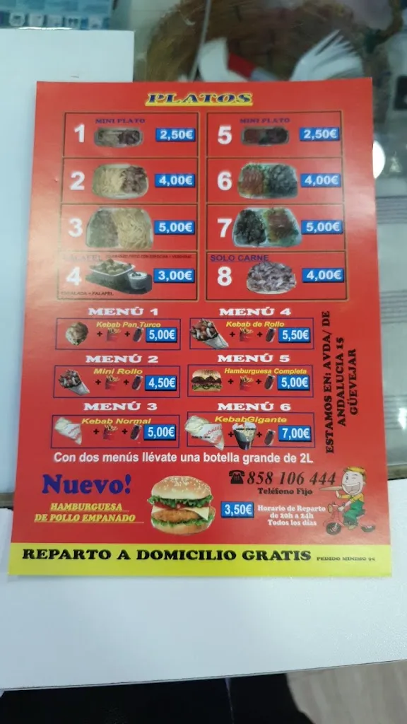 Kebab El Aliño restaurant in Güevéjar