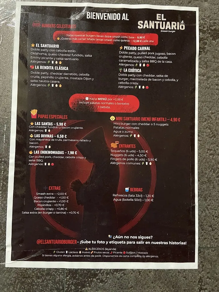 Menu_El santuario burger_Gabias Las_image_1