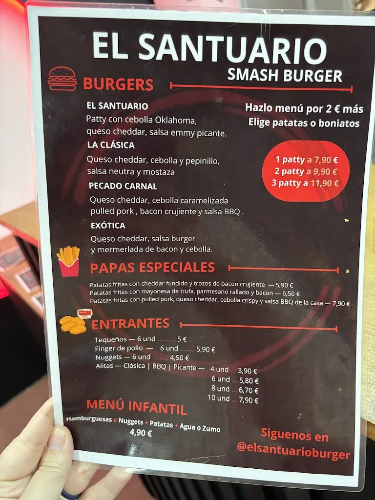 Menu_El santuario burger_Gabias Las_image_3