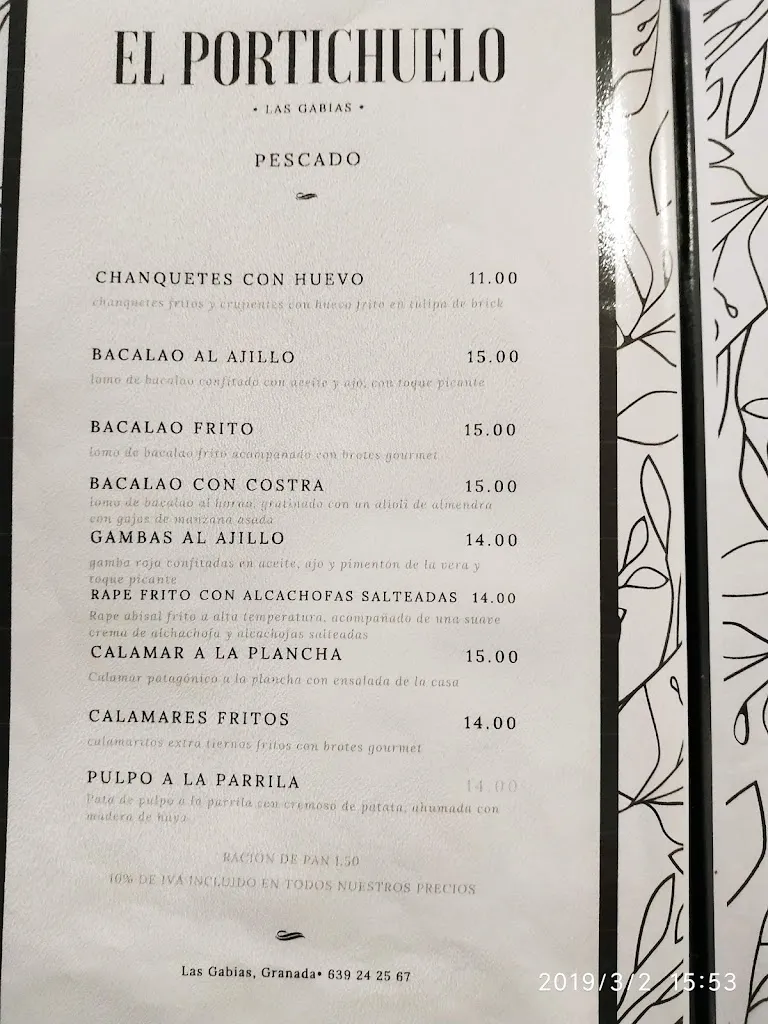 Menu_Restaurante El Portichuelo_Gabias Las_immagine_1