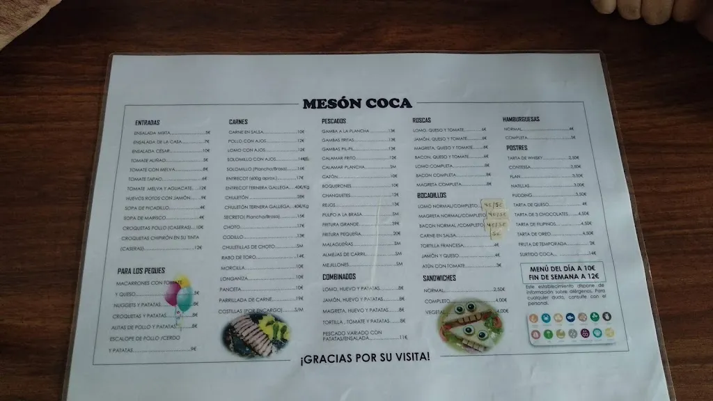 Menu_Meson Coca_Gabias Las_image_4