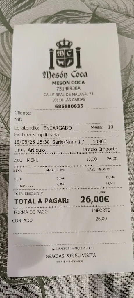 Emer iglesias_Meson Coca_Gabias Las_review