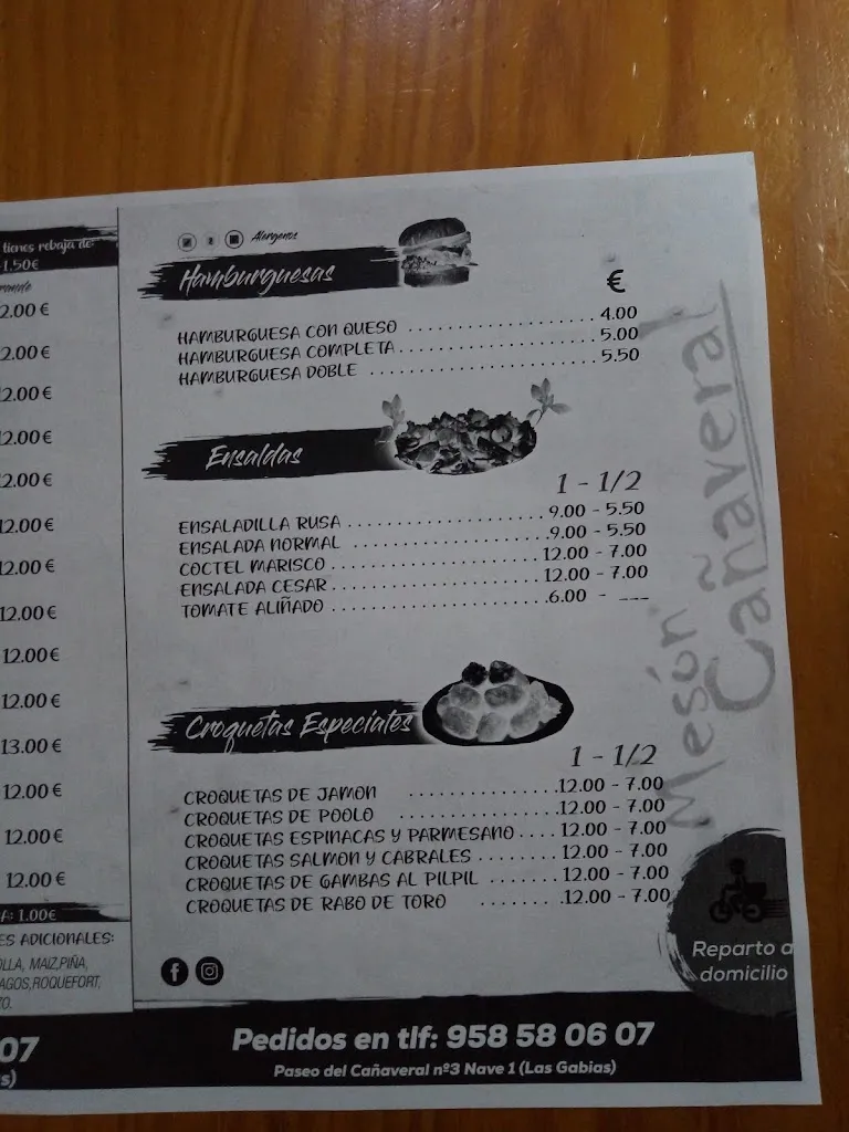 Menu_Mesón Cañaveral_Gabias Las_image_2