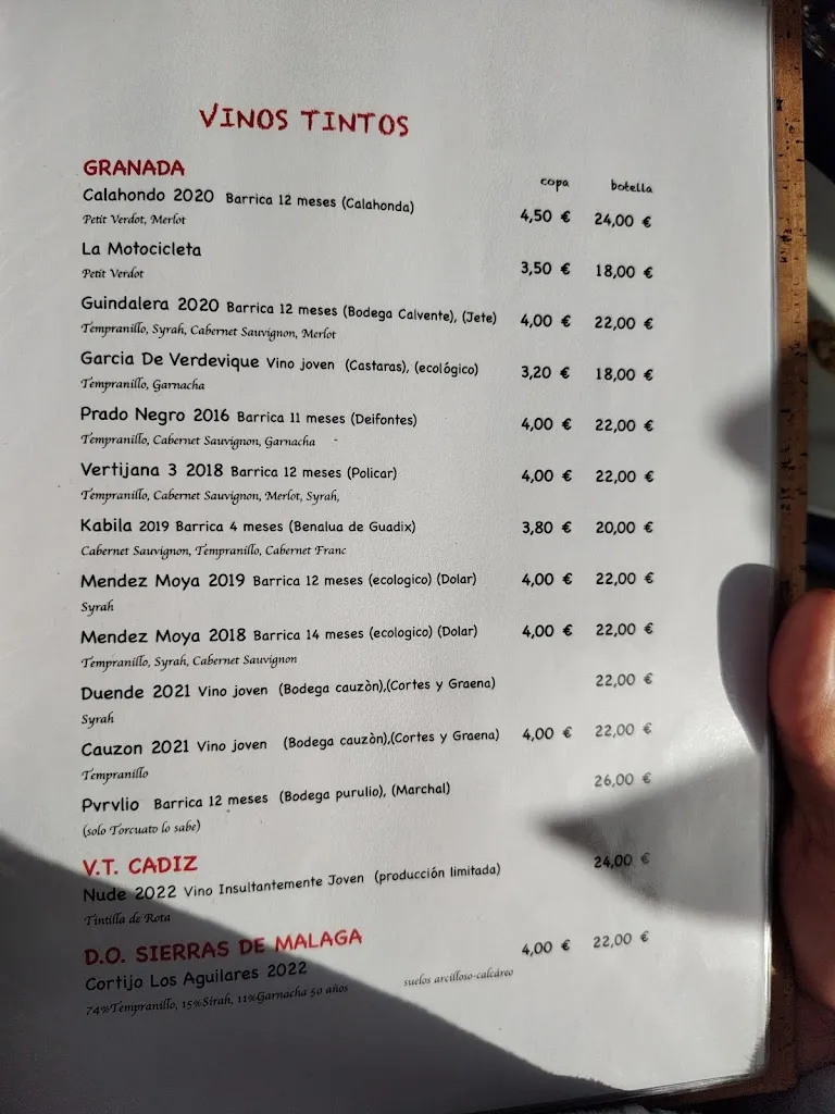 Menu_Taberna Prado Negro_Huétor de Santillán_image_1