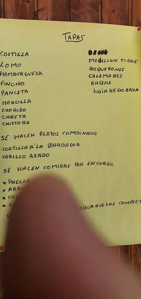 Menu_Los Castaňos chiringuito_Huéneja_image_2