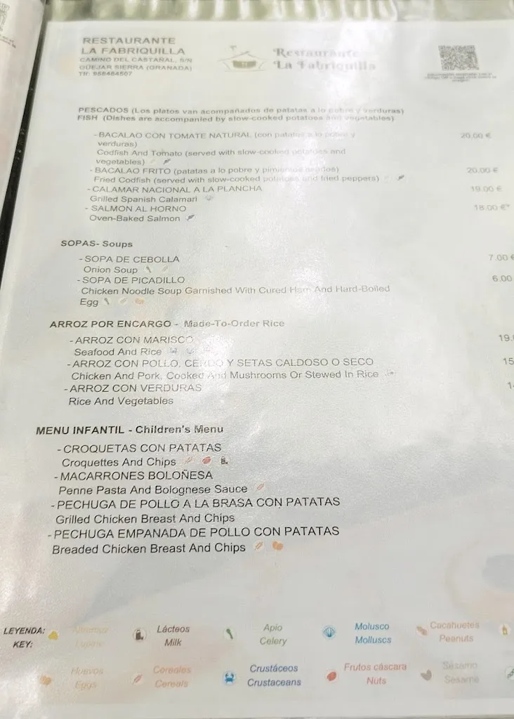 Menu_Restaurante La Fabriquilla_Güejar Sierra_image_3