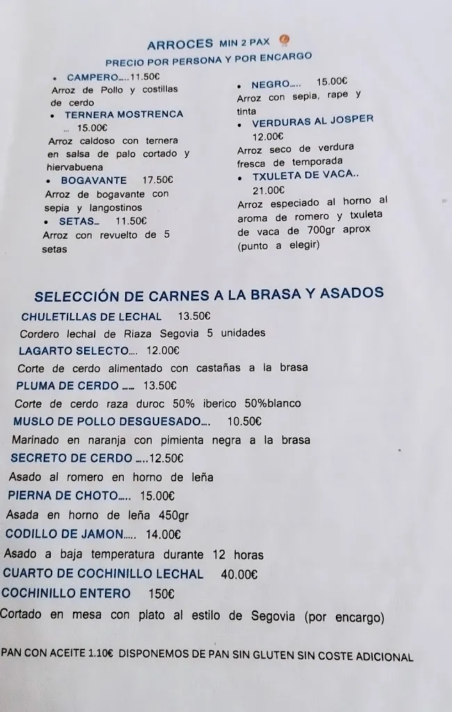 Menu_Restaurante Asador Casa Chiquito_Güejar Sierra_image_3