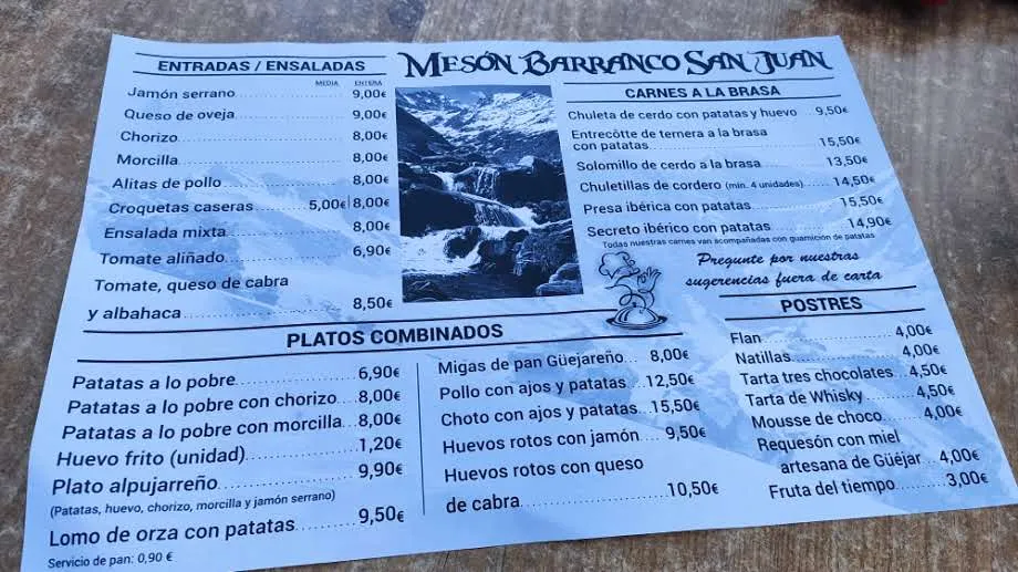 Menu_Meson Barranco San Juan_Güejar Sierra_image_2