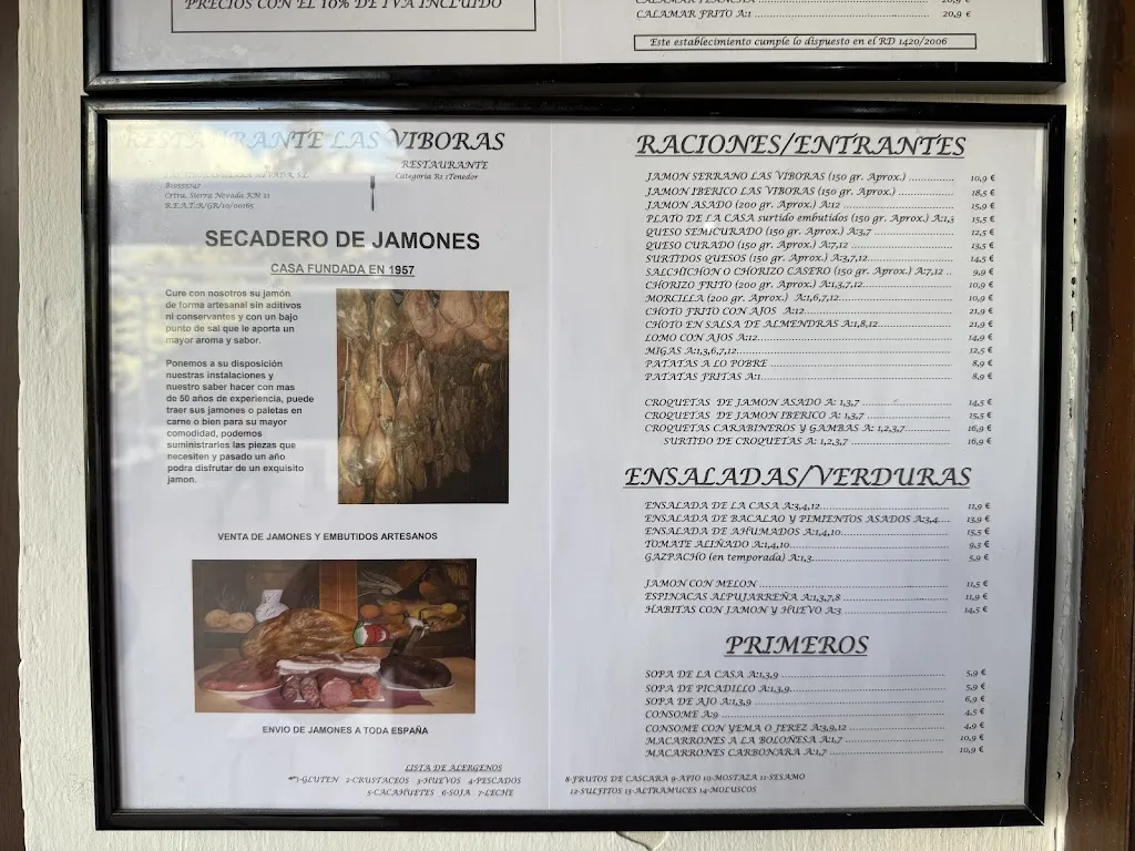 Menu_Las Viboras_Güejar Sierra_image_3