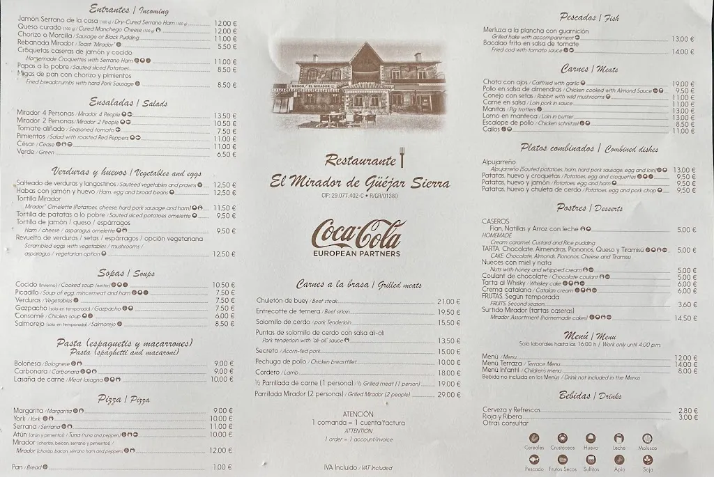 Menu_Mesón El Mirador De Güejar Sierra_Güejar Sierra_image_2