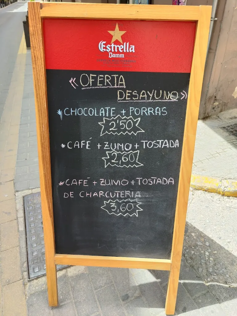 Menu_Café bar la tabarrera_Huéscar_immagine_2