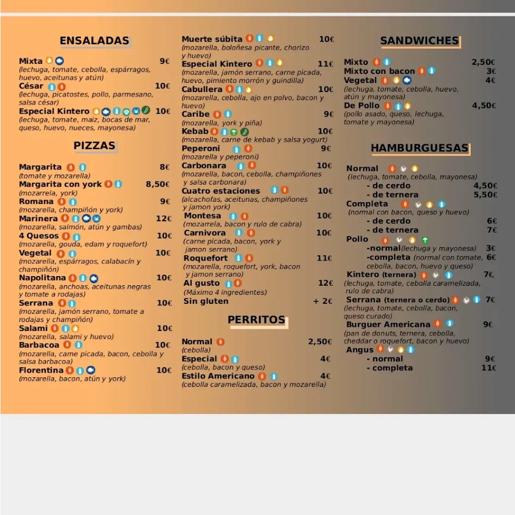 Menu_Bar kintero 3.0_Huéscar_image_1