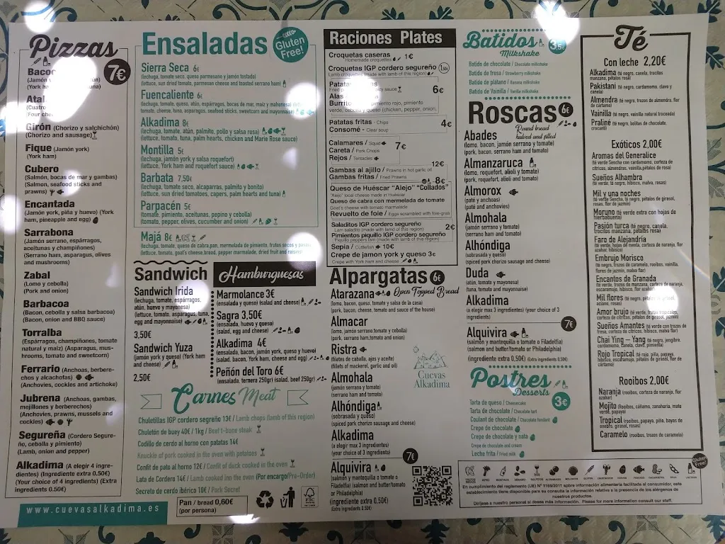 Menu_Cuevas Alkadima_Huéscar_immagine_4