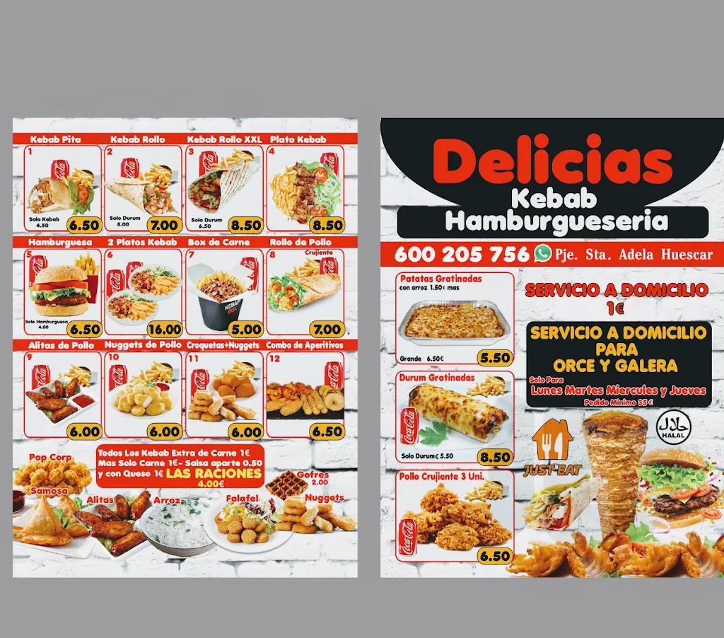 Menu_Delicias Kebab Hamburgueseria Huescar_Huéscar_image_1