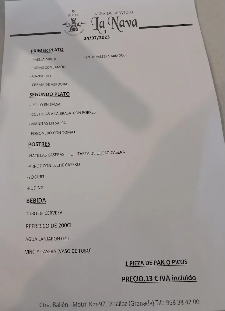 Menu_Cafetería La Nava_Iznalloz_image_2