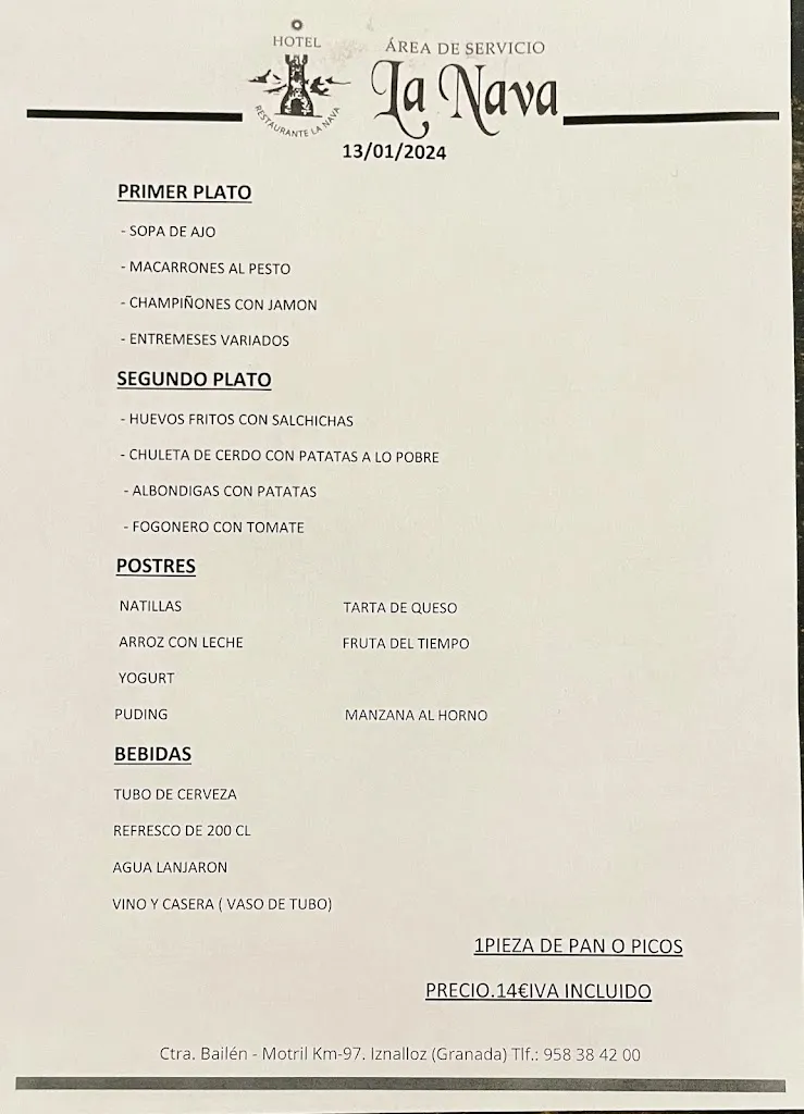 Marisa Duran_Cafetería La Nava_Iznalloz_review