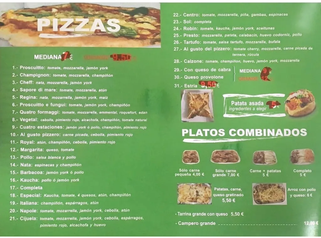 Menu_PIZZERIA NAPOLES_Iznalloz_image_1