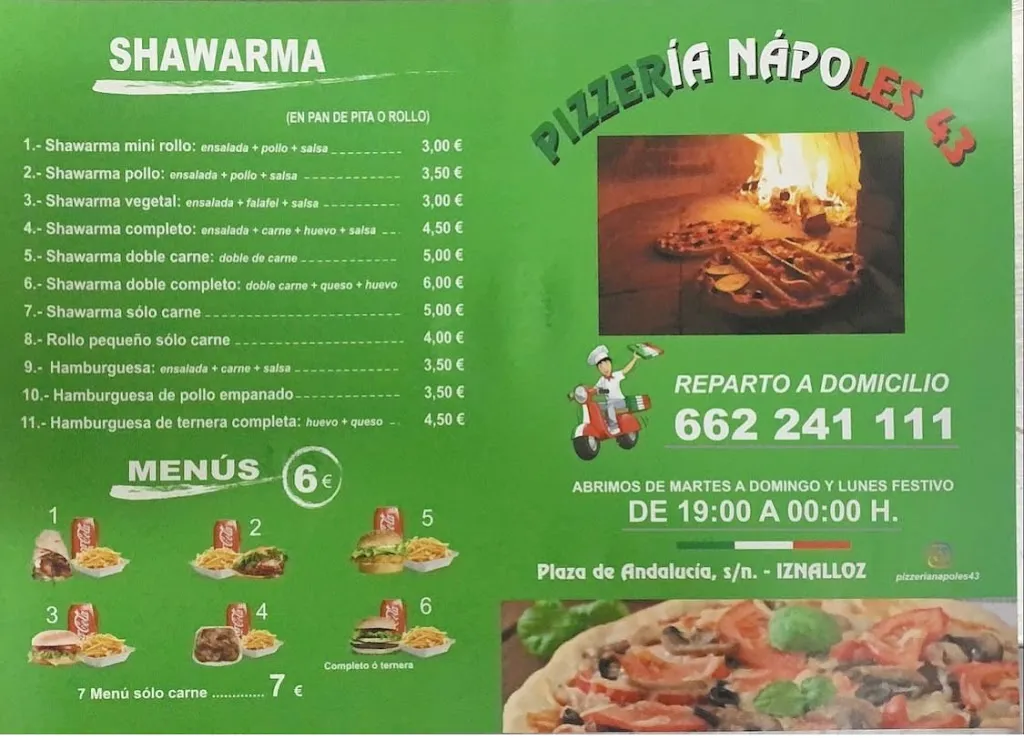 Menu_PIZZERIA NAPOLES_Iznalloz_image_3