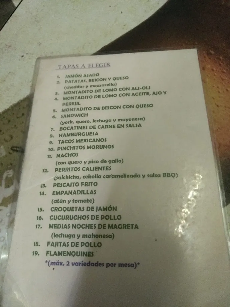 Menü_Restaurante El Campillo desde 1976_Illora_Bild_2